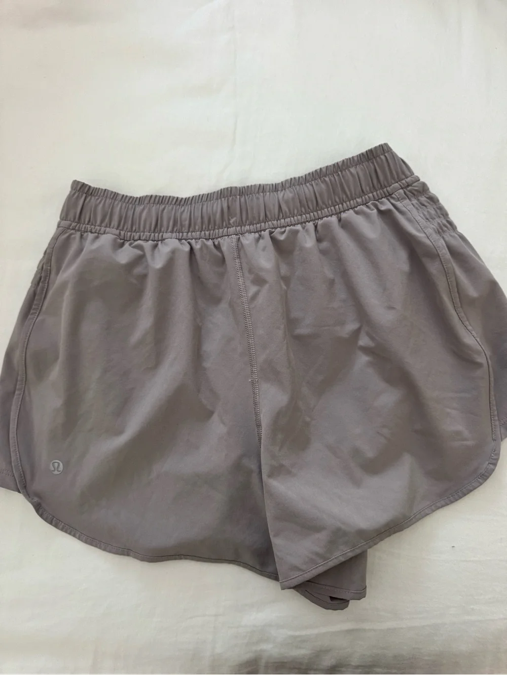 lululemon athletica Women's Running Shorts in Taupe Gray